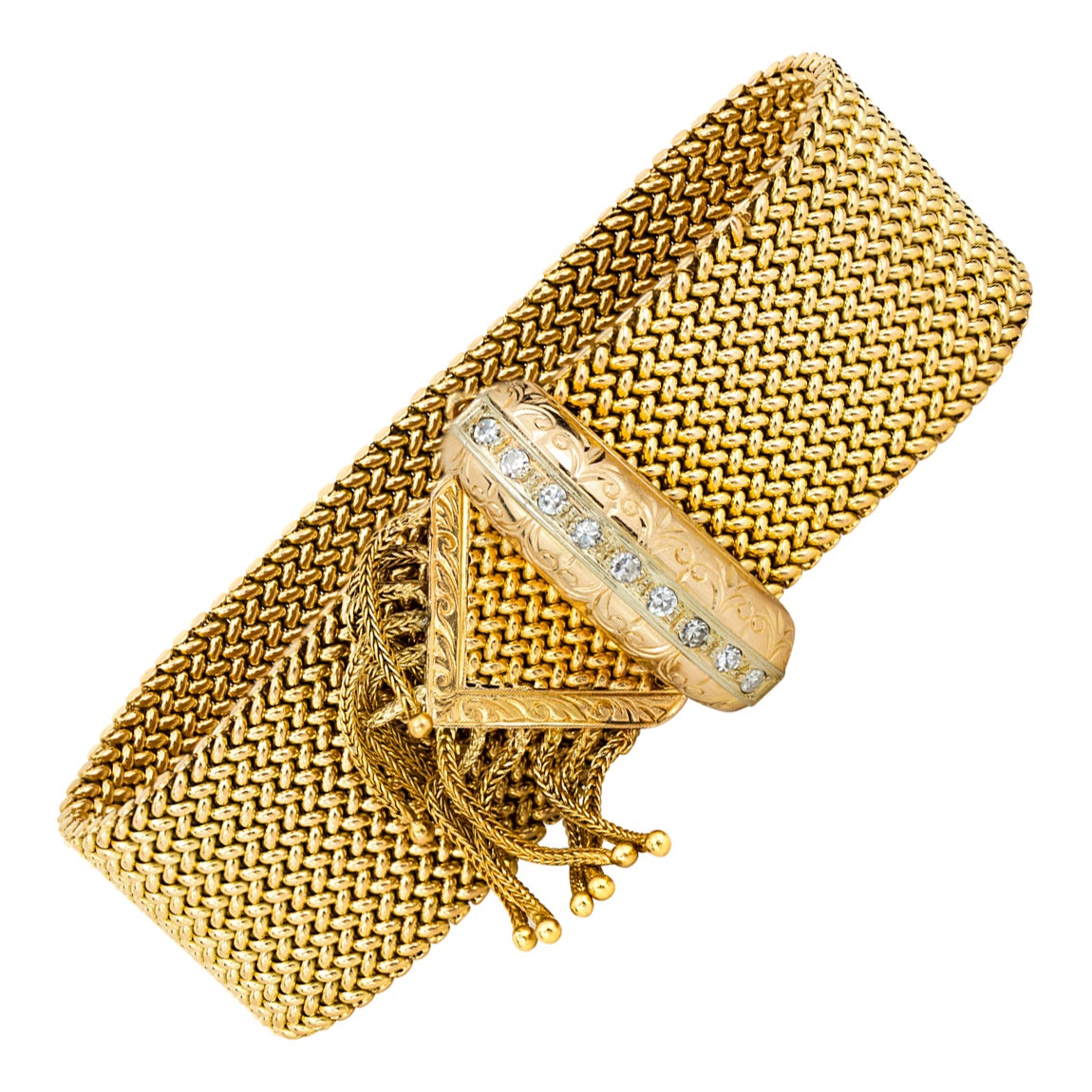 Bracelet Vintage En Métal Doré – Modèle K34 – Bijou Rétro Sans Pierre