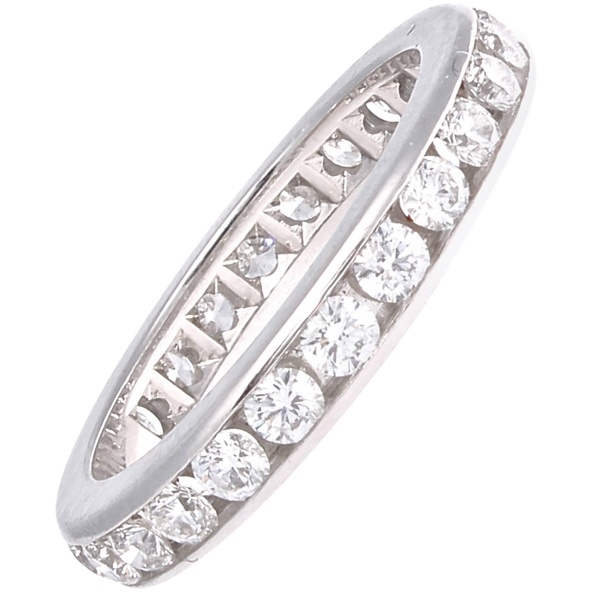 Tiffany & Co. Diamond Platinum Eternity Band