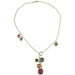 Jona Tourmaline Gold Chain Necklace