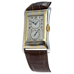 Vintage Rolex 18K. Two-Tone Striped Prince with Original Kiln Fired Print Dial from 1935