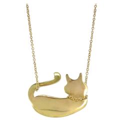 Jona Gold Cat Pendant 3