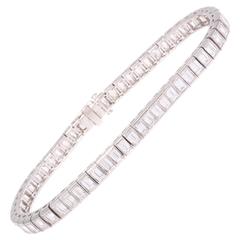 Special Art Deco Diamond Platinum Bracelet