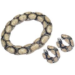Gold and Steel Colored Diamond Set by Demeglio 10