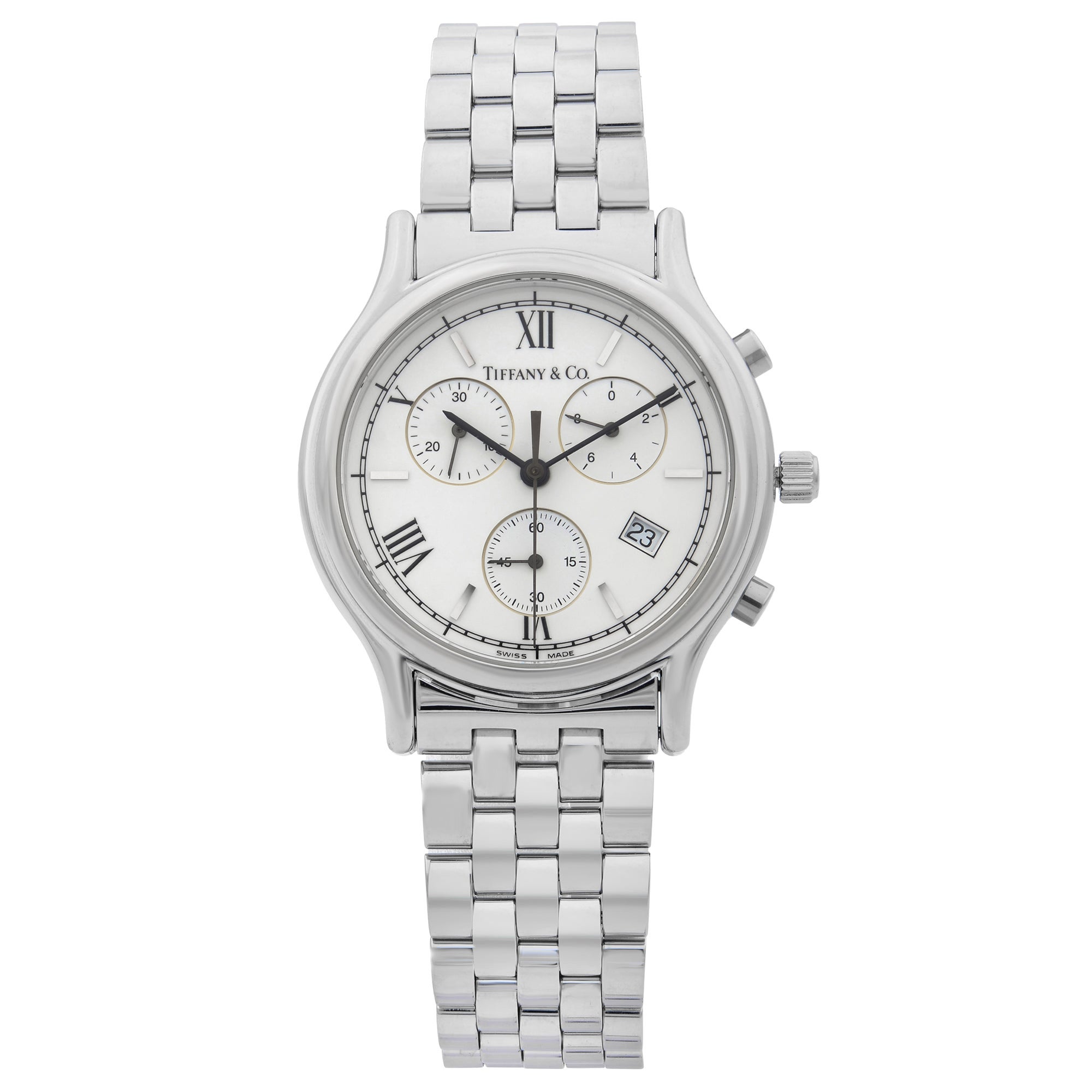 Tiffany and Co. Mark Resonator Mark Resonator Men's Watch in Stainless Steel For Sale at 1stDibs Tiffany and Co. Mark Resonator Mark Resonator Men's Watch in Stainless Steel For Sale at 1stDibs