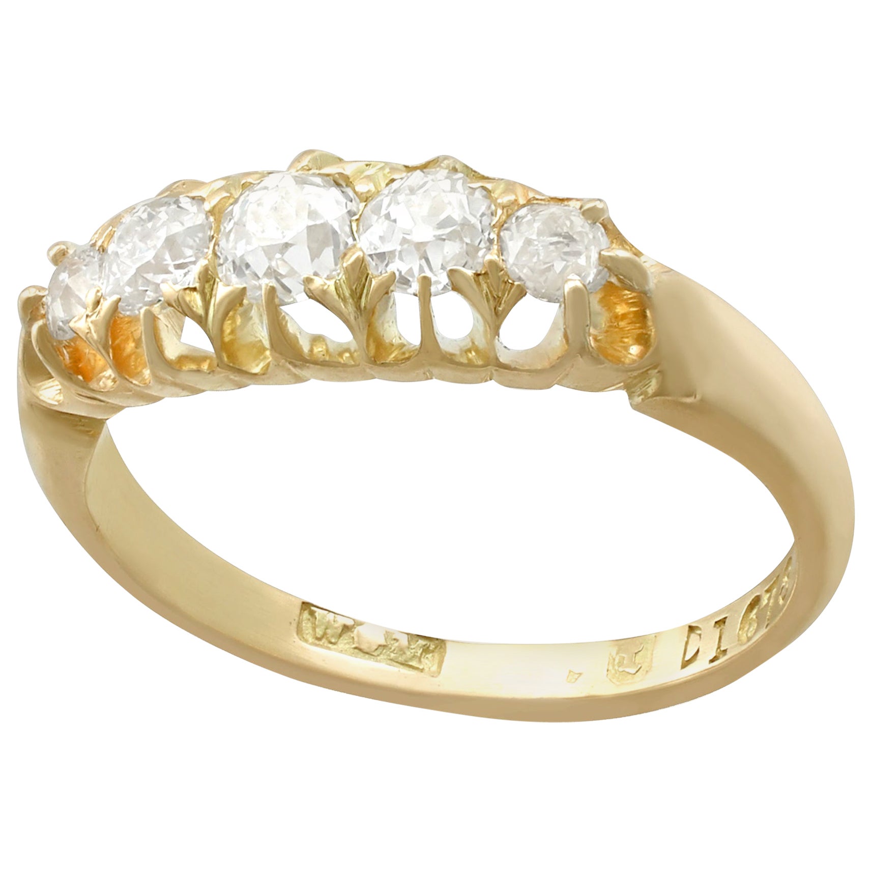 ANTIQUE VICTORIAN Diamond Platinum and Gold Ring at 1stDibs