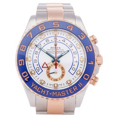 Rolex Yacht-Master II 116681 Men Stainless Steel & Rose Gold Regatta Chronograph