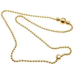 Cartier Draperie de Decolette Diamond Gold Necklace