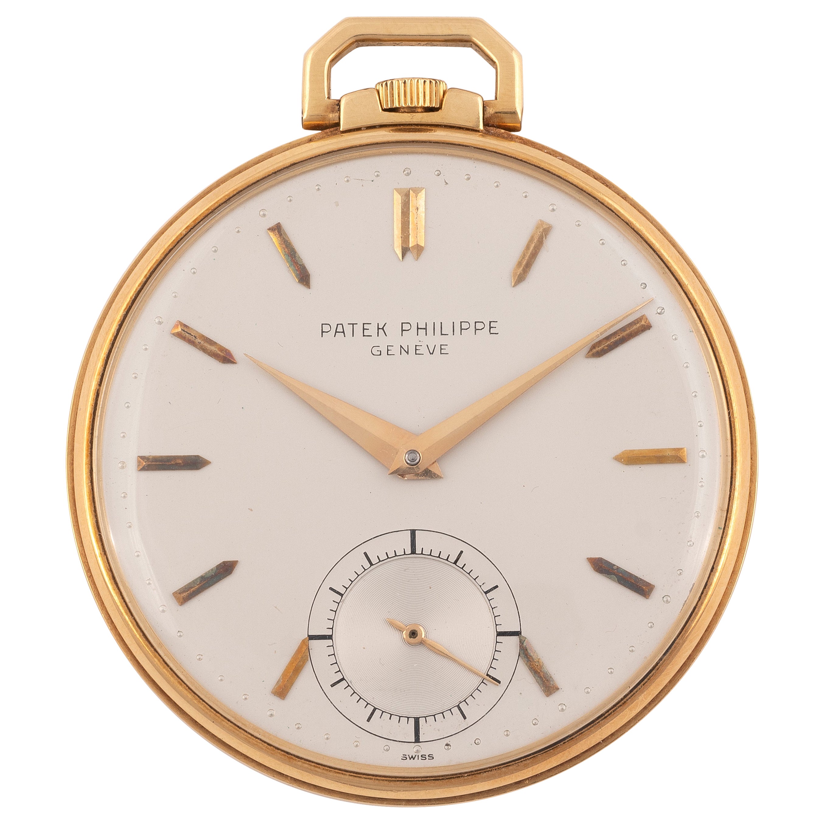 Patek Philippe Platinum Diamond Manual Pocket Watch Ref 600 at 1stDibs