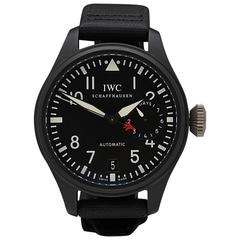 Used IWC Titanium Black Ceramic Big Pilot Top Gun Limited Edition Wristwatch