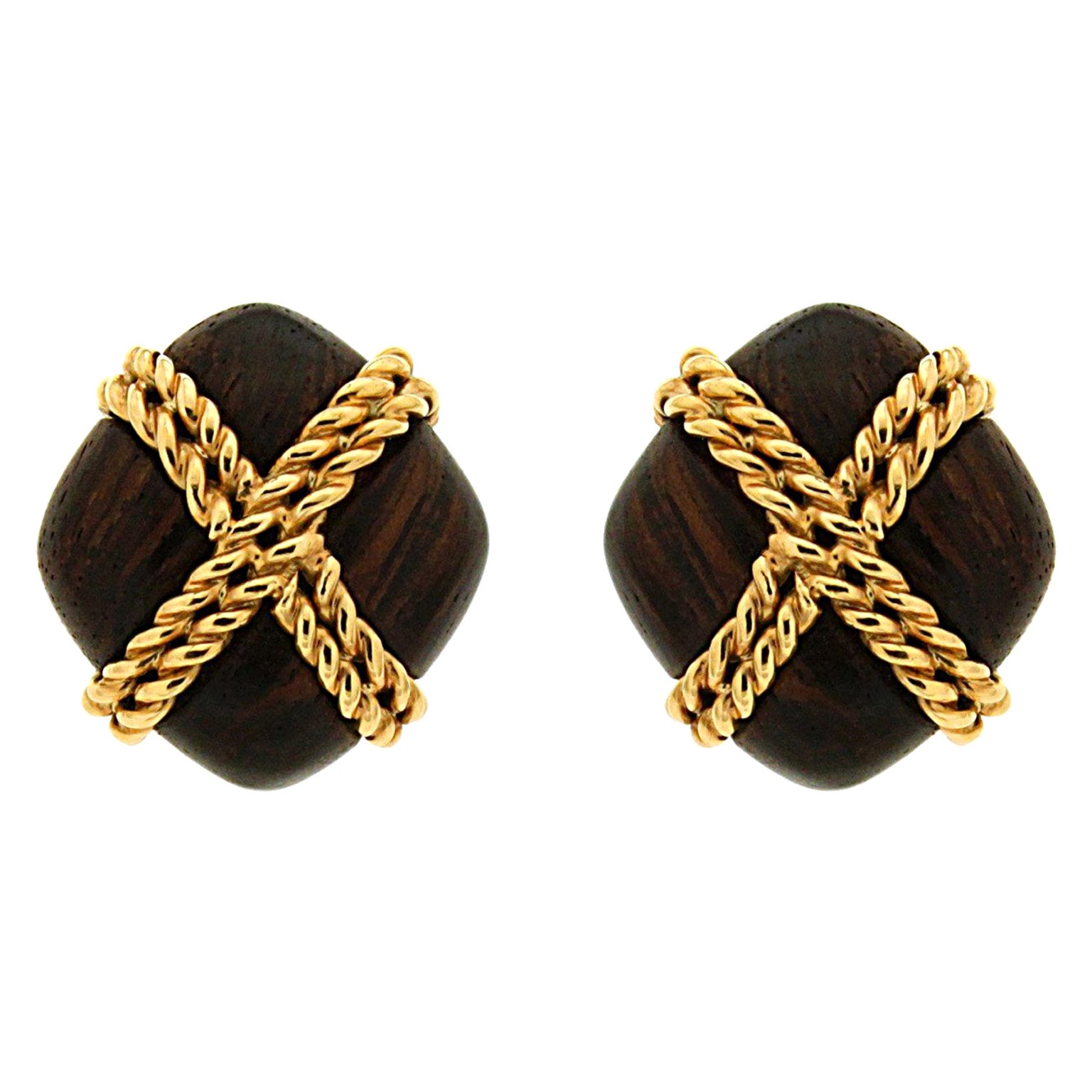 Iconic Tiffany and Co. Criss Cross Earrings For Sale at 1stDibs
