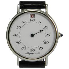 Vintage Breguet  Heures Sautantes Ref. 3415 Platinum Wrist Watch