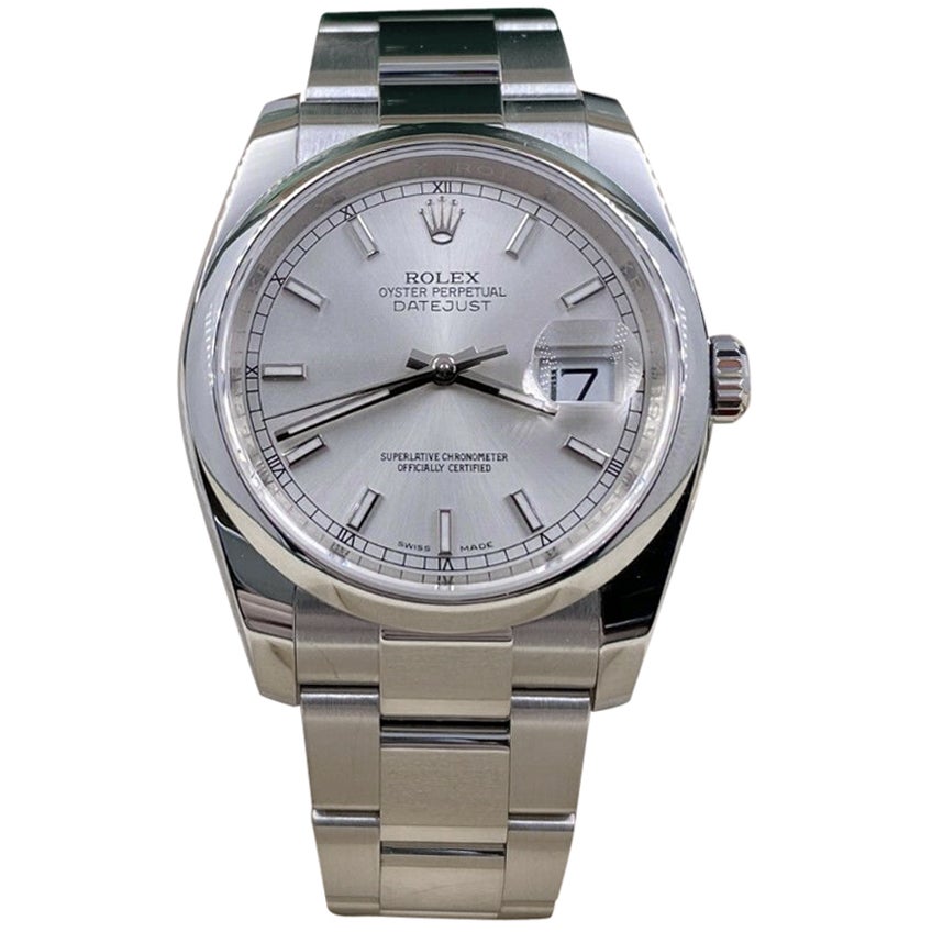 Rolex Datejust 116200 Stainless Steel Blue 2010 Box/Paper/2 Year ...