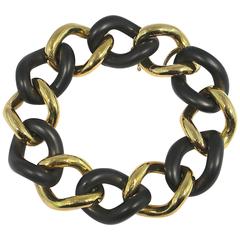 Jona High Tech Ceramic Gold Curb Link Bracelet 9