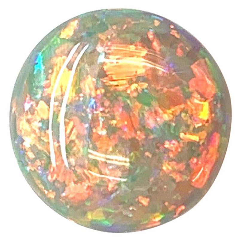 15.45 Carat Semi-Black Crystal Opal GIA, Double Cabochon Pendant Collector Gem For Sale