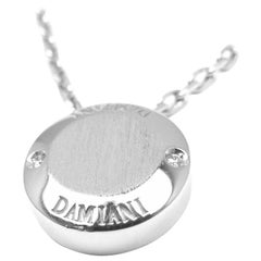 Damiani BLASONI Diamond White Gold Pendant Necklace
