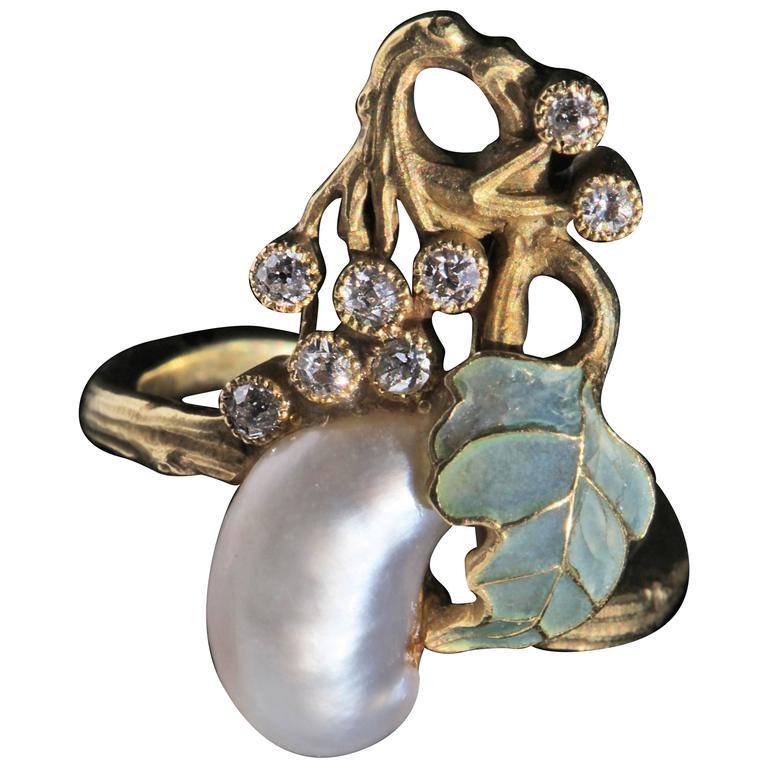 Georges le Turcq Art Nouveau Ring For Sale at 1stDibs