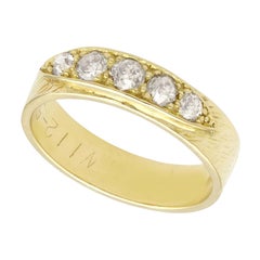 Antique and Vintage Diamond 18K Yellow Gold Cocktail Ring