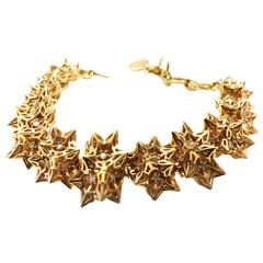 Helix Frame Diamond Gold Bracelet 12