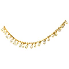 Alex Jona Yellow Diamond 18 Karat Yellow Gold Necklace