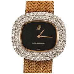Audemars Piguet lady's Yellow gold diamond Wristwatch