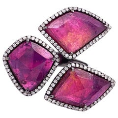 Lucea New York Ruby and Diamonds Statement Ring