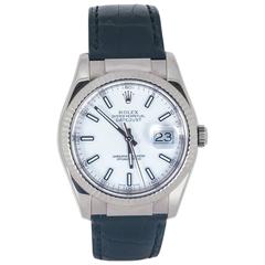 Rolex White gold DateJust Wristwatch Ref 116139