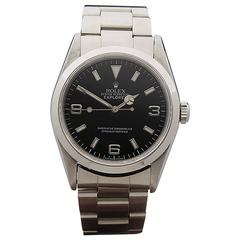 Vintage Rolex Stainless Steel Explorer I Automatic Wristwatch Ref 14270