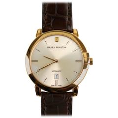 Harry Winston Rose Gold Midnight Date Automatic Wristwatch