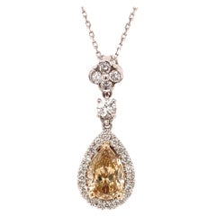 GIA Fancy Brown-Yellow Diamant-Anhänger