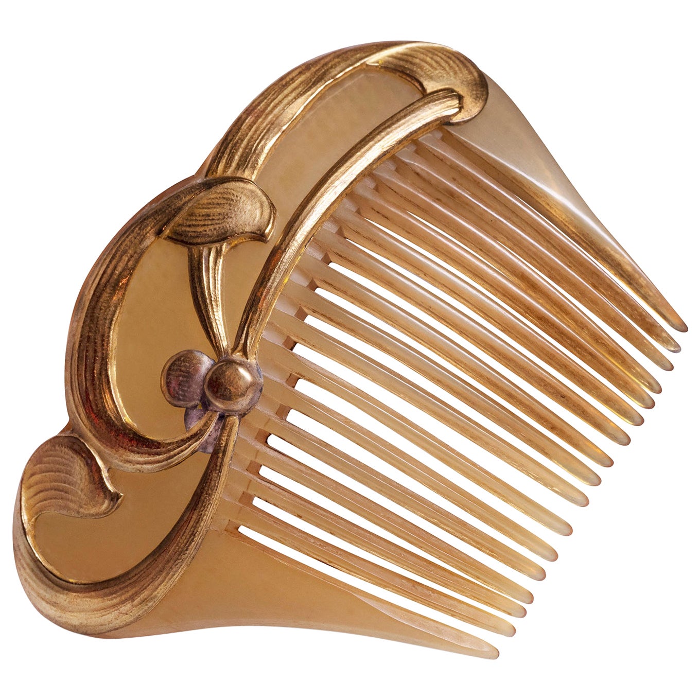 Antique Gold Comb by Wiese For Sale at 1stDibs
