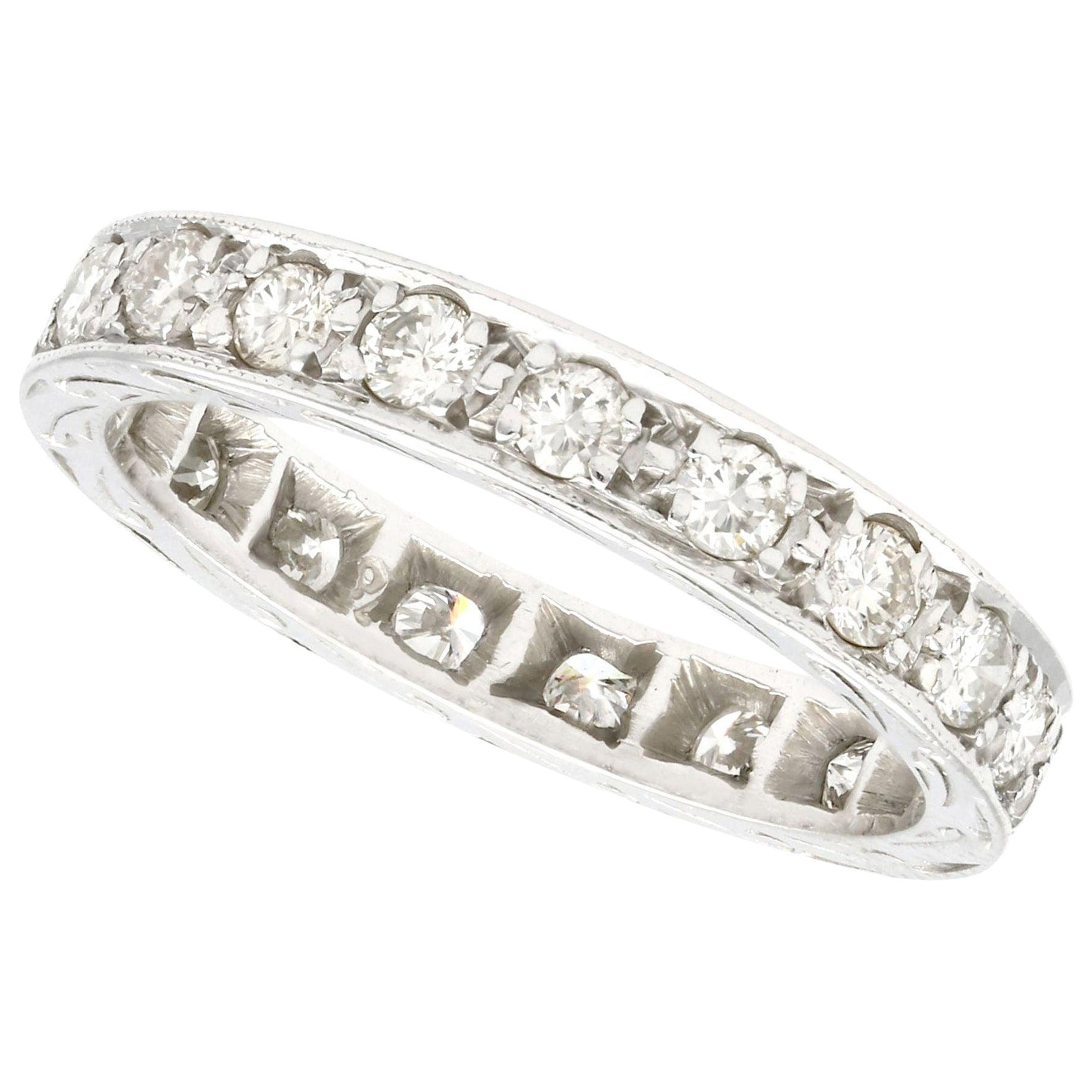 1960s 1.20 Carat Diamond and White Gold Full Eternity Ring For Sale at ...