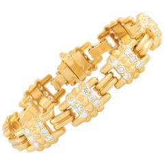 Judith Ripka 18K Yellow Gold 3.75 ct Diamond Bracelet