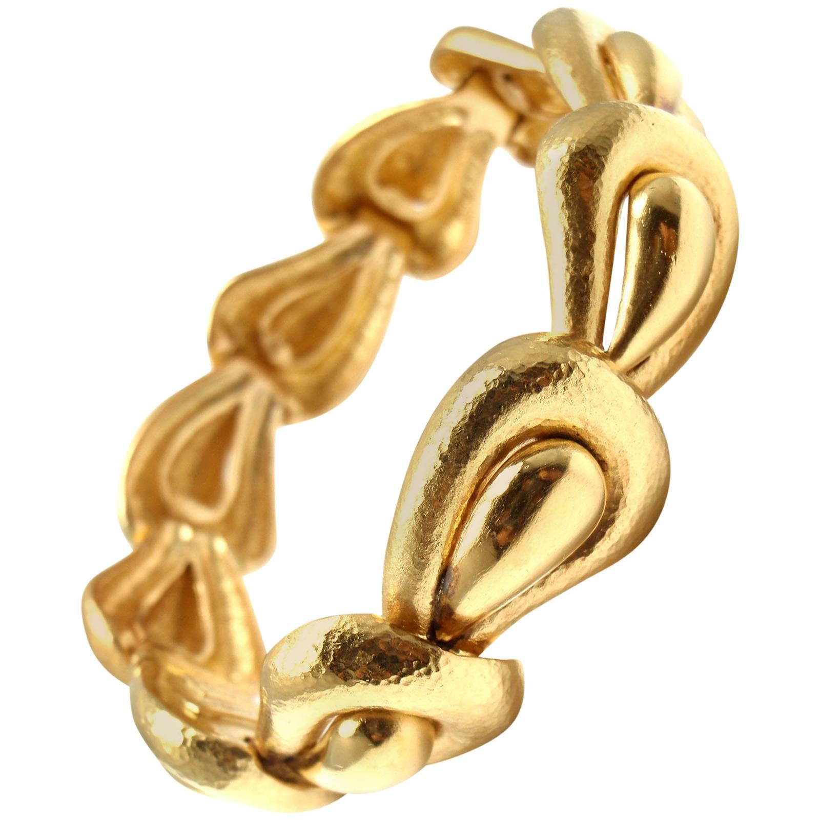 Ilias Lalaounis Gold Bangle Bracelet