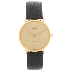 Montre Chopard en or jaune 18 carats à cadran Tiffany