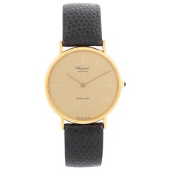 Chopard 18 Karat Yellow Gold Tiffany Dial Watch