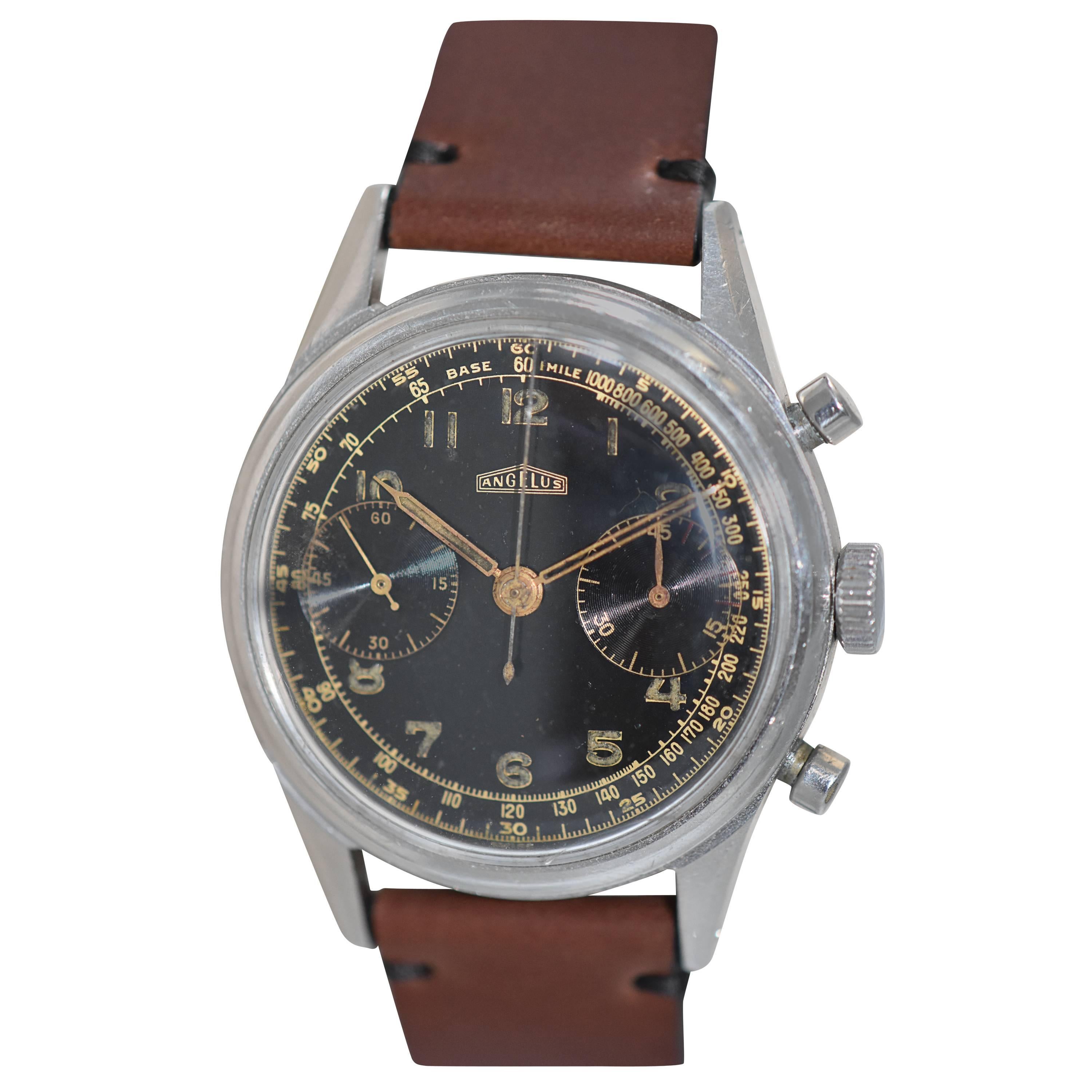 Angelus Caliber 215 Chronograph 1950's Wristwatch