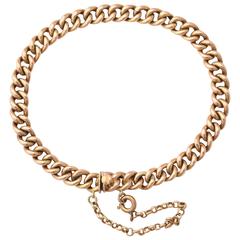 1950s Classic Gold Link Bracelet 7