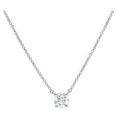  Tiffany & Co. Diamond Platinum Pendant Necklace