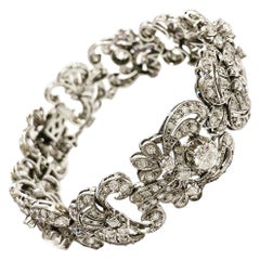 Armband aus Platin mit 8,7 Karat Diamanten im Art-déco-Stil, 1930er Jahre