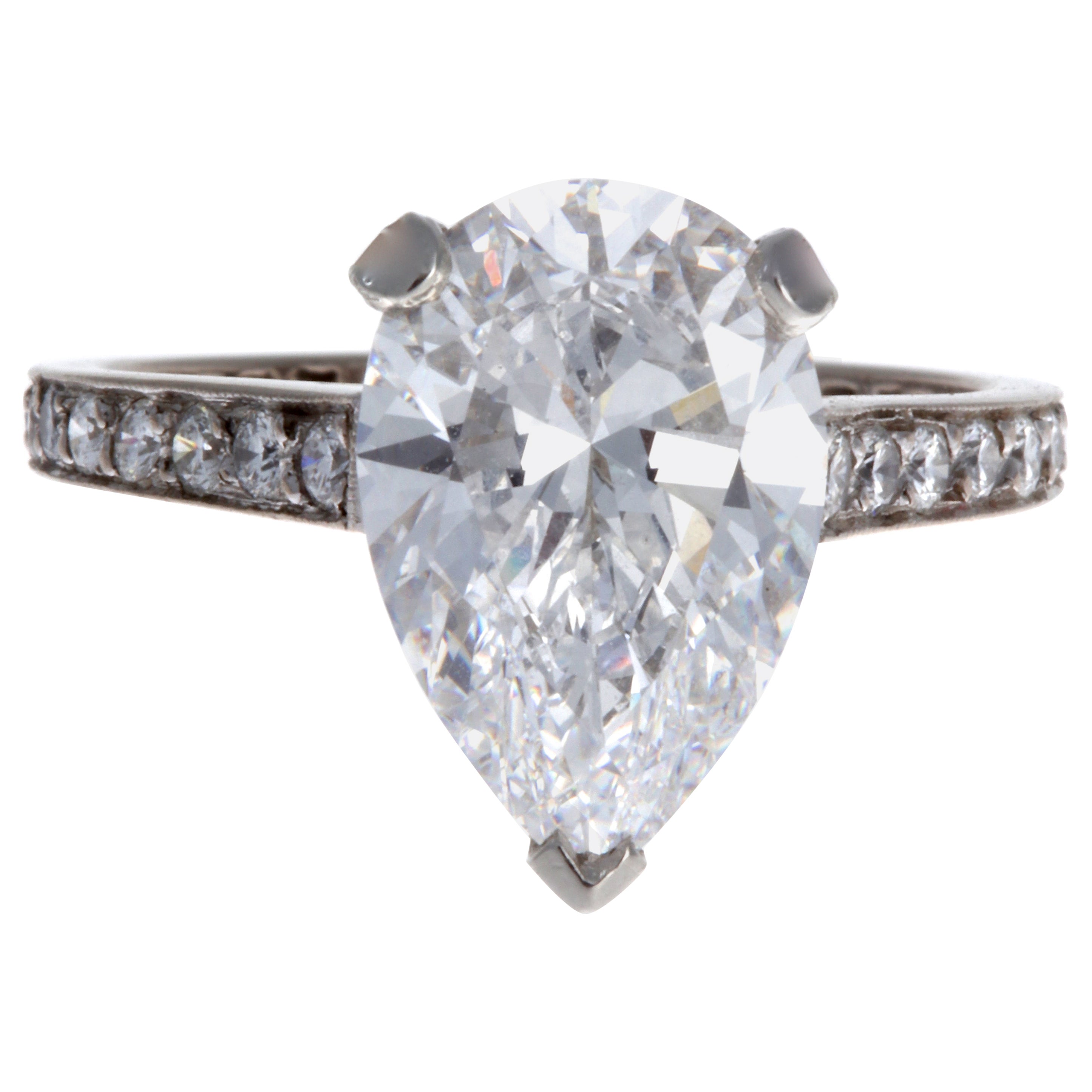 cartier pear diamond ring