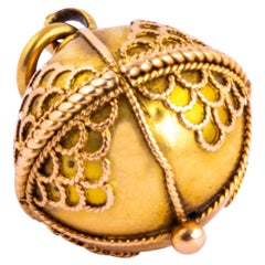 Edwardian 18 Carat Gold Orb Pendant