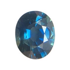 Fine 1.18 Carat Sapphire Deep Blue Oval Cut Loose Gem