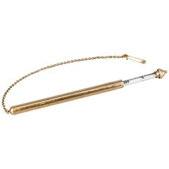 Antique Edwardian James Joseph Hicks Gold Thermometer