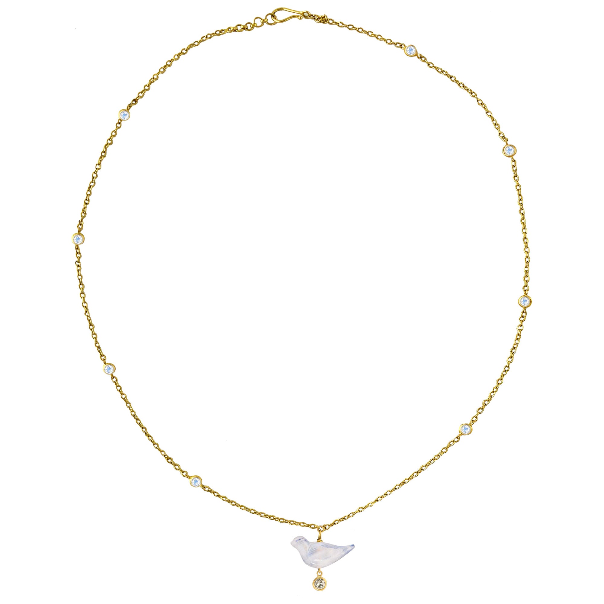 200 Carat Aquamarine Diamond 'Jali' Necklace in 22 Karat Gold For Sale ...
