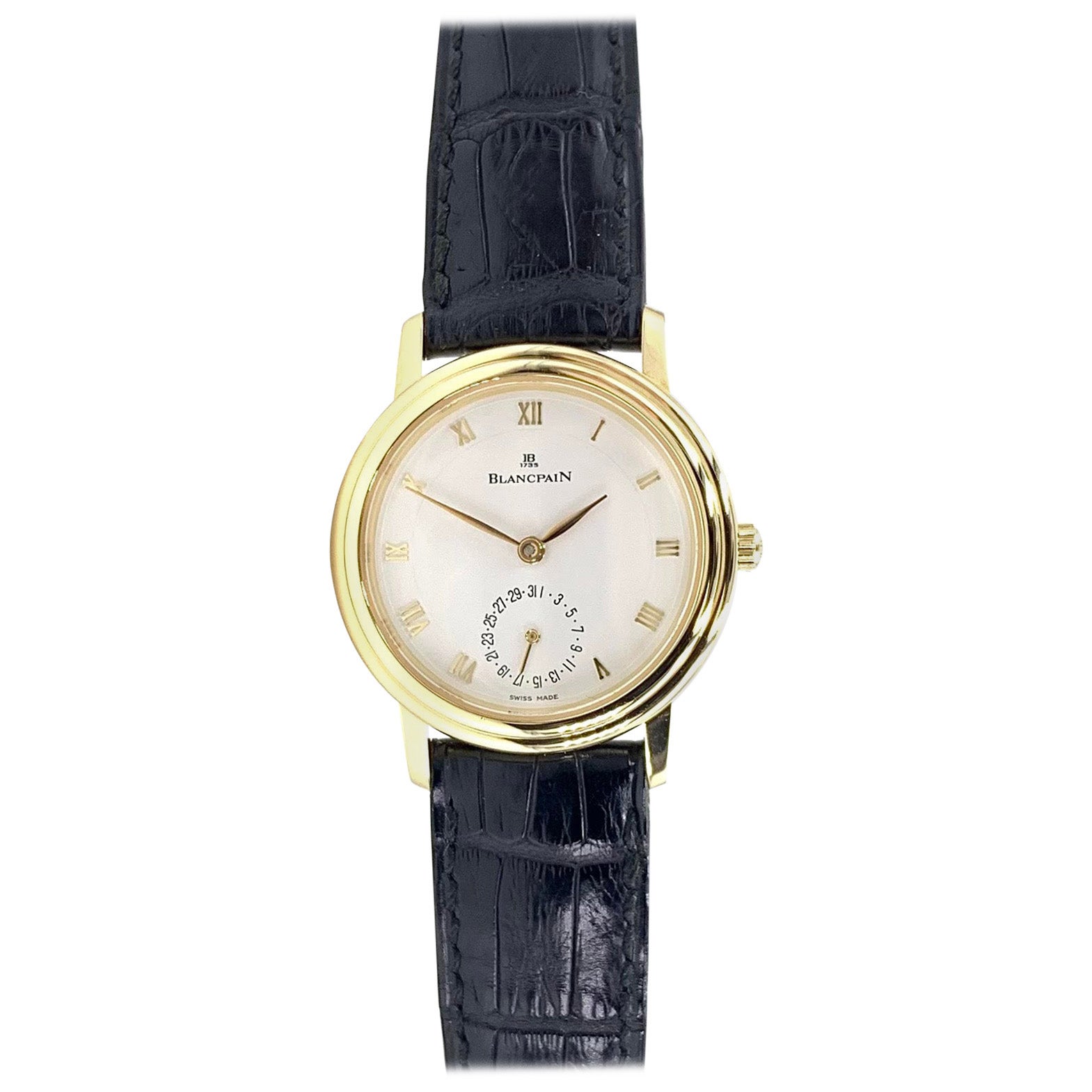 Blancpain Vintage 14 Karat White Gold and Diamond Ladies Watch with 18k