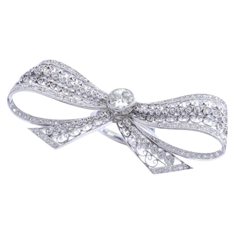 Belle Epoque Diamant-Platin-Schleifenring