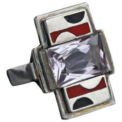 GUSTAV BRAENDLE, THEODOR FAHRNER Art Deco-Ring