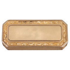 Antique Gold box with cut sides