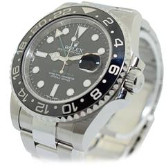 Rolex Stainless Steel Ceramic GMT Master Two Wristwatch Ref 116710 