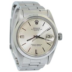 Rolex Stainless Steel Oyster Perpetual Date Automatic Wristwatch Ref 1500
